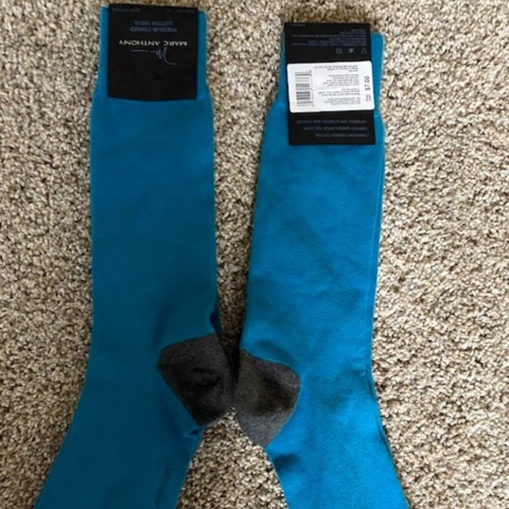 Mens New  Marc Anthony Dress Socks 2 Pair Size 7-12